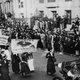 Suffragettes march to the White House in 1917 to demand voting rights. Image via AP Photo.